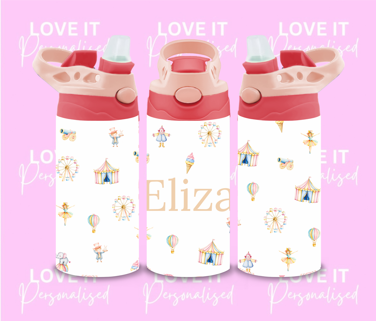 Personalised Circus 12oz Water Bottle
