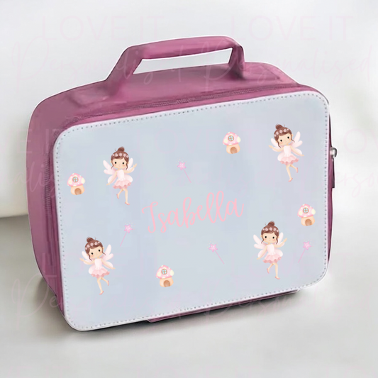 Personalised Fairy Pink Lunch Bag