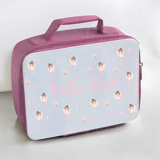 Personalised Fairy Pink Lunch Bag