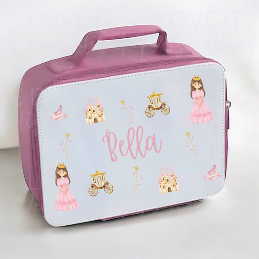 Personalised Princess Pink Lunch Bag