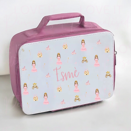 Personalised Princess Pink Lunch Bag