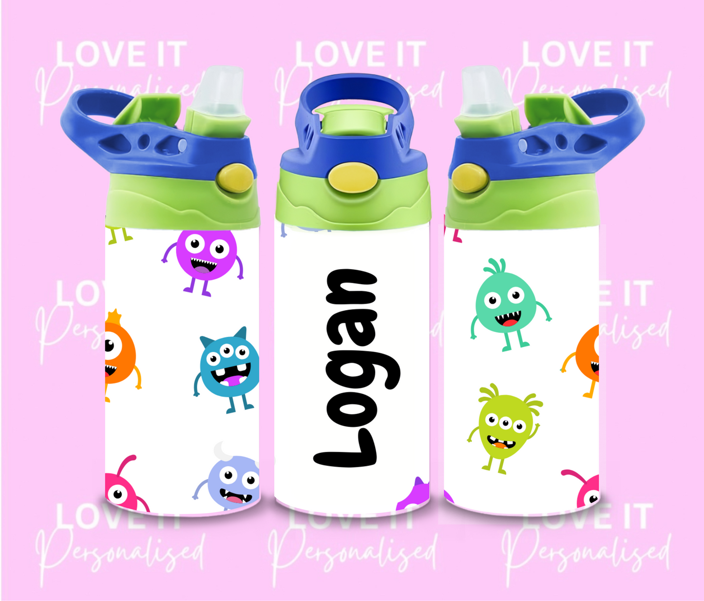 Children’s Personalised Monster Water Bottle