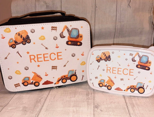 Personalised Matching Water Snack Box & Lunch Bag Deal - Multiple Designs