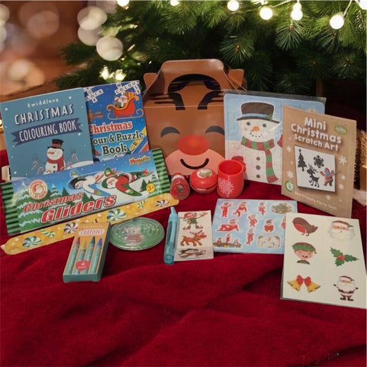 Small Christmas Children's Activity Box - Reindeer/Elf/Snowman