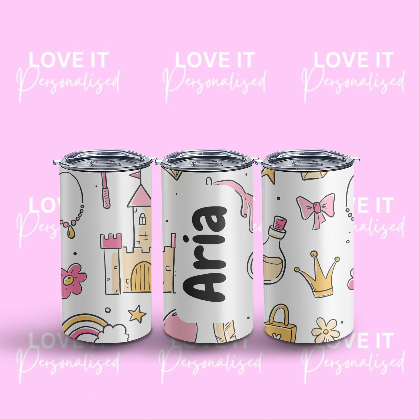 Personalised Princess 12oz Tumbler