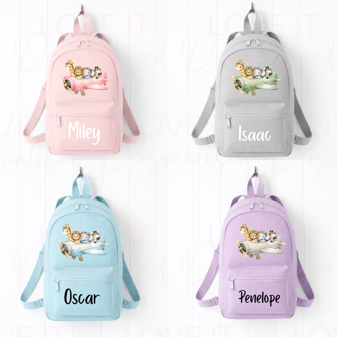 Personalised Children’s Animal Plane Mini Backpack