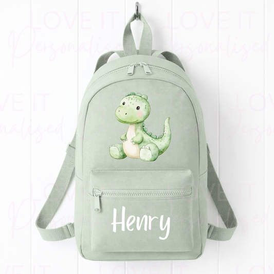 Personalised Children’s Dinosaur Mini Backpack