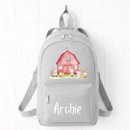 Personalised Children’s Farm Animal Mini Backpack