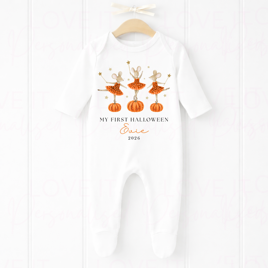 Personalised First Halloween Bib/Bodysuit/Sleepsuit