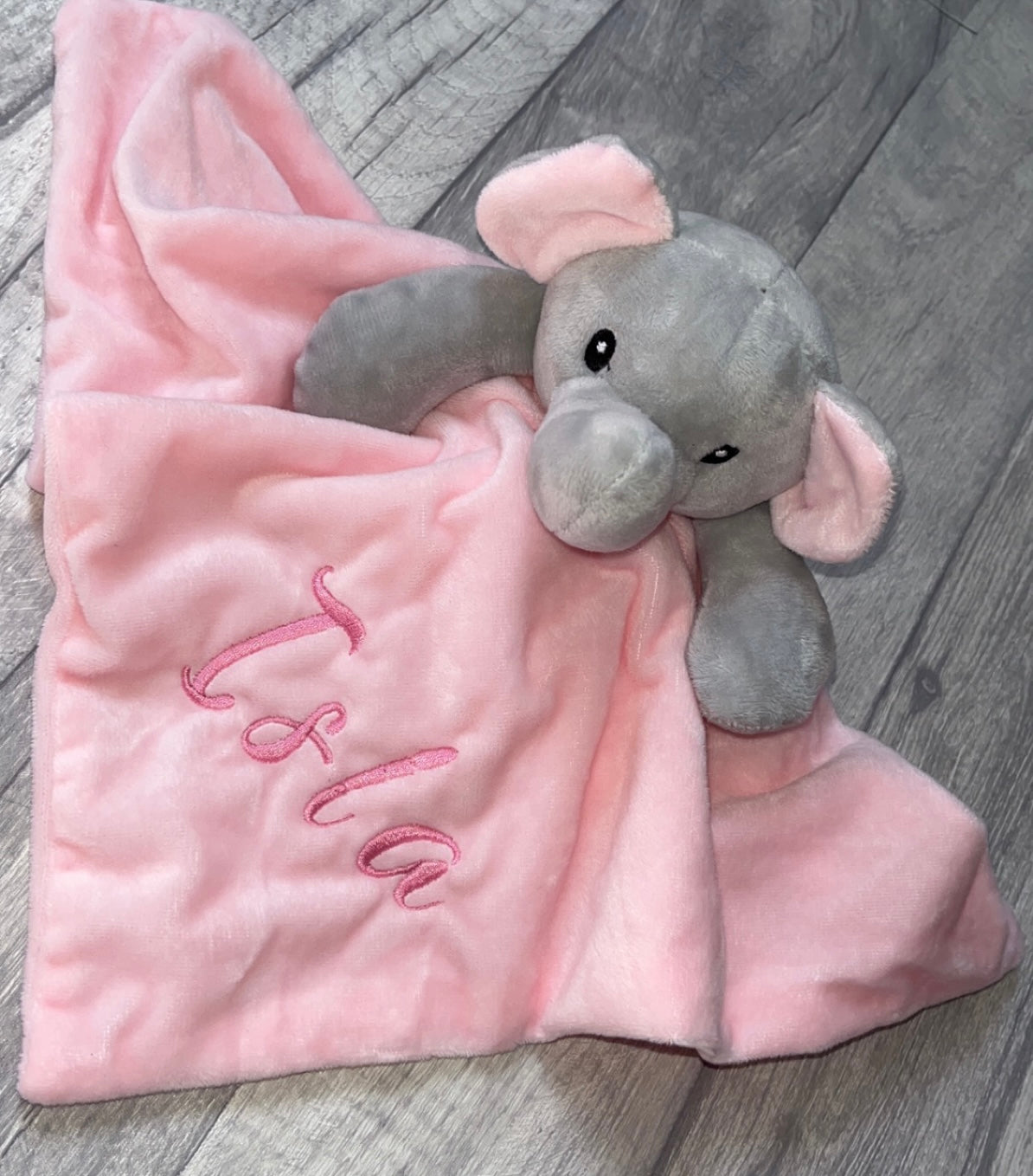 Embroidered Elephant Comforter