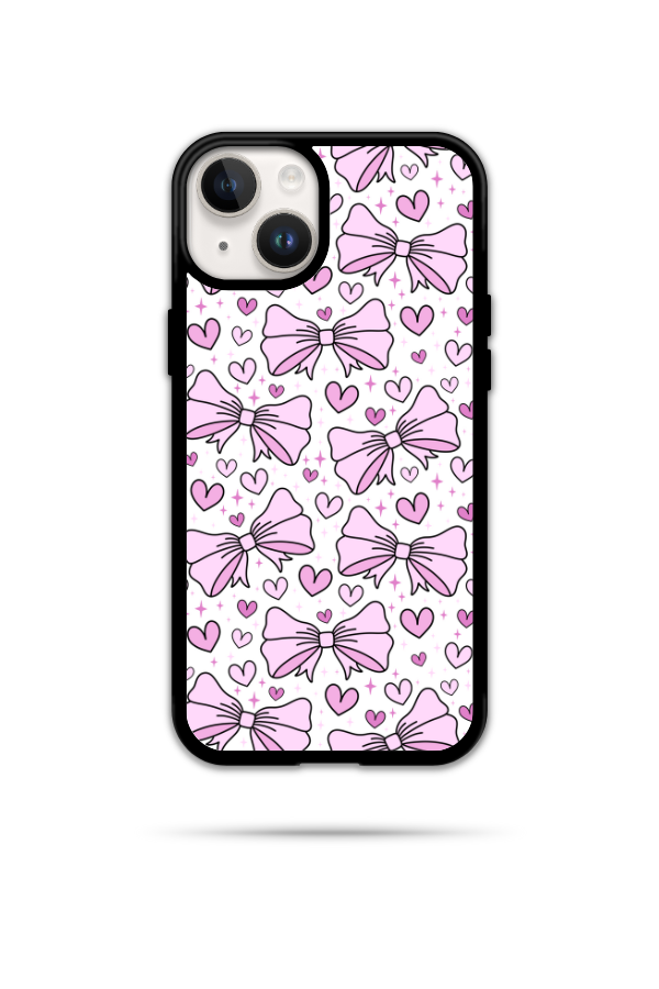 Pink Bow & Heart Phone Case