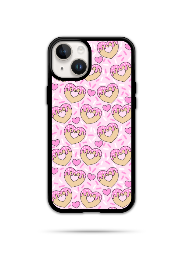 Pink Heart Doughnut Phone Case