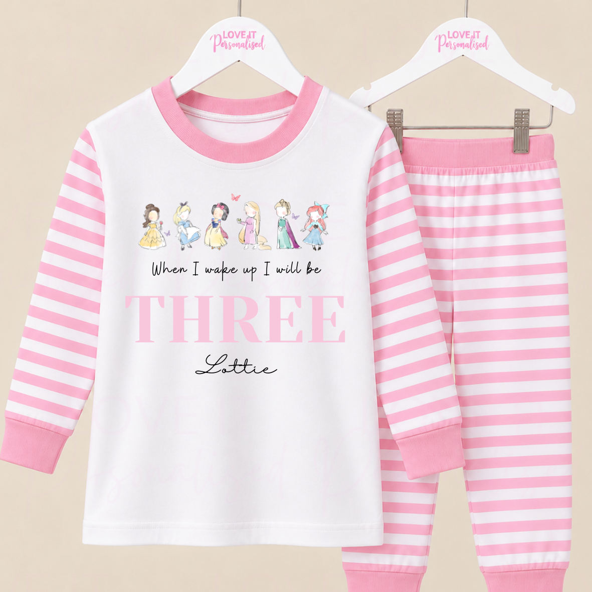 Personalised Princess Birthday Pyjamas